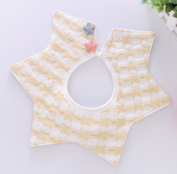 Star Bib - New Pure Cotton Waterproof Baby Bib