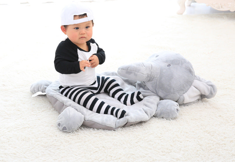 Plush Cute Cartoon Elephant and Fox Baby Play Mat
