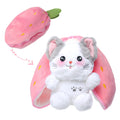 MIAODAM Reversible Strawberry Cat Plush Toy (7.8 Inch)