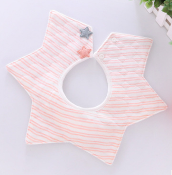 Star Bib - New Pure Cotton Waterproof Baby Bib