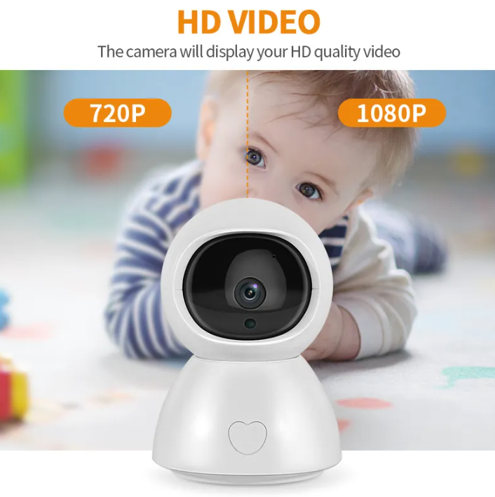 1080P HD Baby Monitor Camera with 100m Night Vision & Alarm