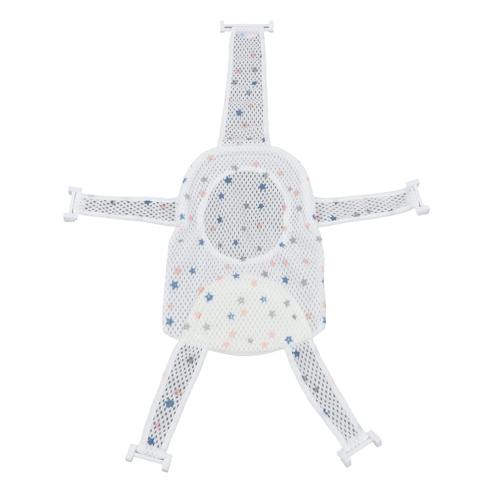 Adjustable Mesh Baby Bath Support Sling - Star