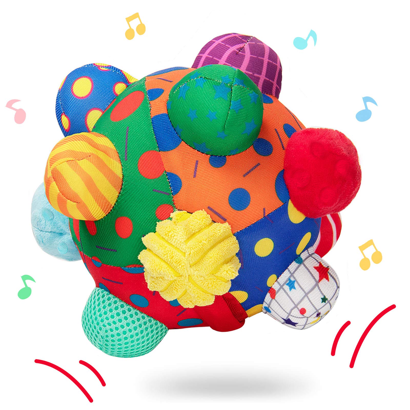 Teytoy Musical Shake Dancing Baby Bumpy Sensory Ball Toy
