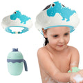 Adjustable Baby Shower Cap and Rinse Cup Set - Blue
