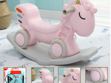 Plastic Rocking Horse Ride-On Toy