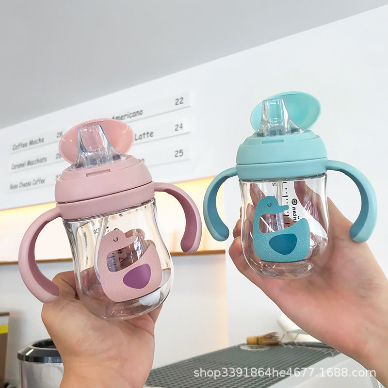 Baby Training Cup with Handle and Weighted Straw