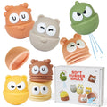6-Pack Soft Rubber Stacking Baby Bath Toys