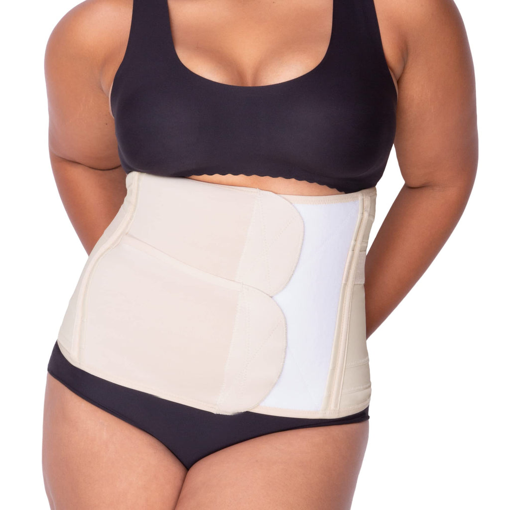 Belly Bandit Luxe Postpartum Compression Belly Wrap (Nude, Small)