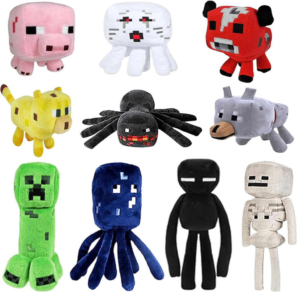 Yipeizi 10-Piece Crawling Game Character Plush Toy Set