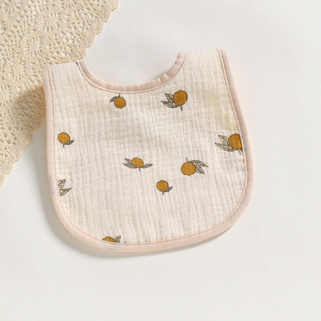 Six-Layer Cotton Gauze U-Shaped Baby Bib