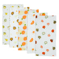 PENGS M Cotton Muslin Baby Burp Cloths (5-Pack) - Pumpkin