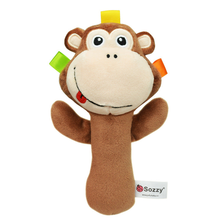 SOZZY Plush Baby Rattle Animal Handheld Toy