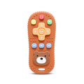 Silicone TV Remote Control Baby Teething Toy (Chocolate)