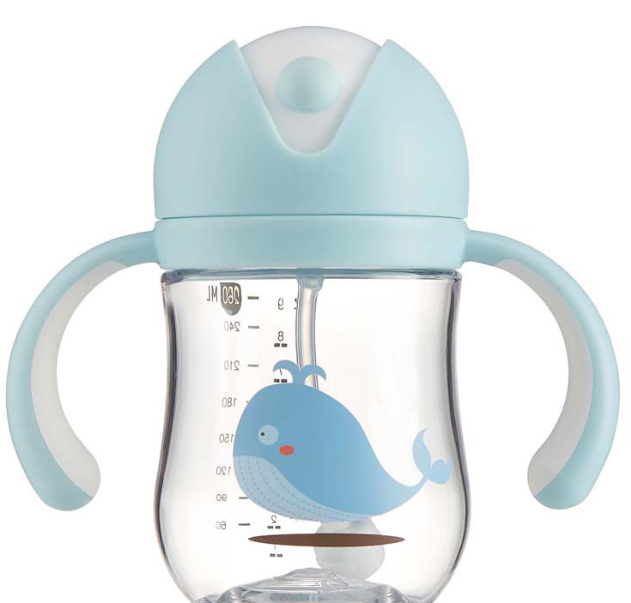 Baby Training Cup with Handle and Weighted Straw
