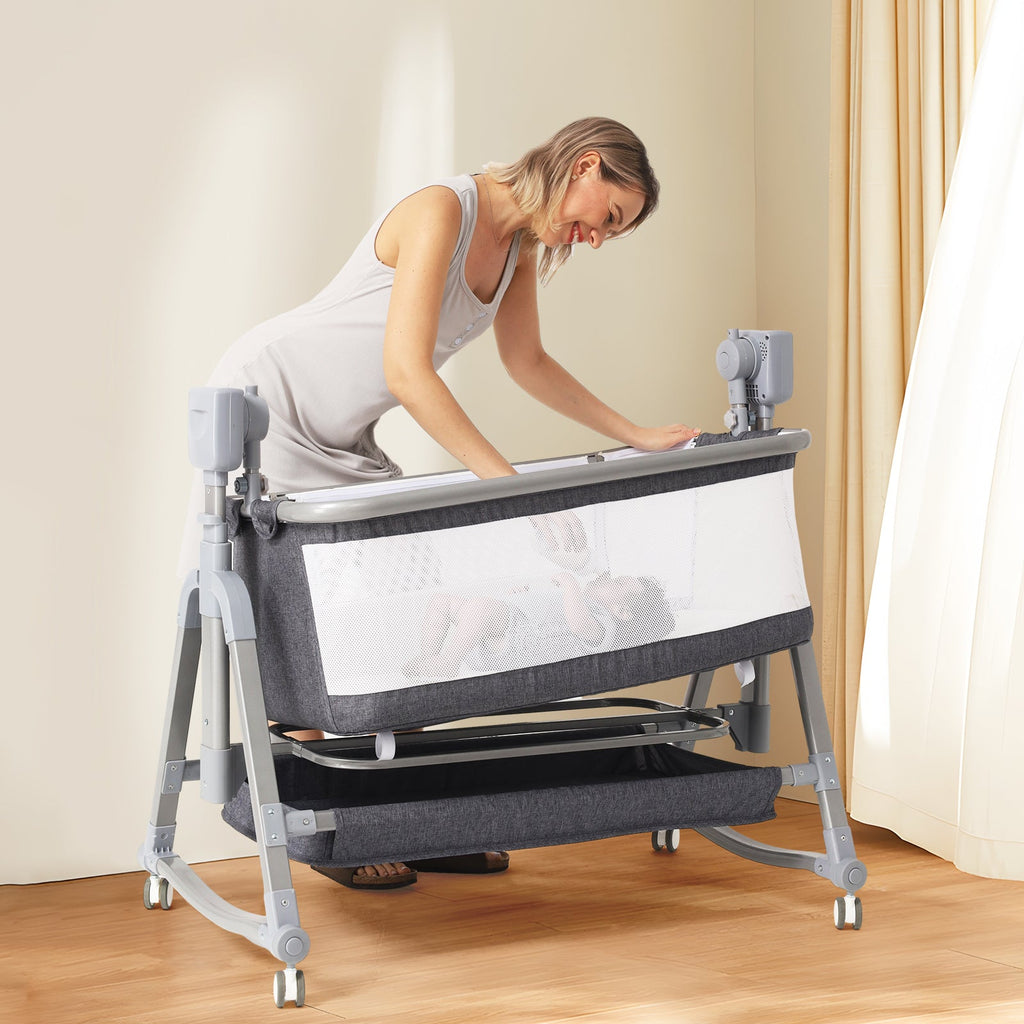 Multi-Functional Electric Automatic Baby Rocking Chair & Bedside Bassinet