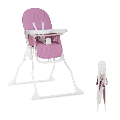 Foldable & Portable Baby High Chair with Adjustable Tray