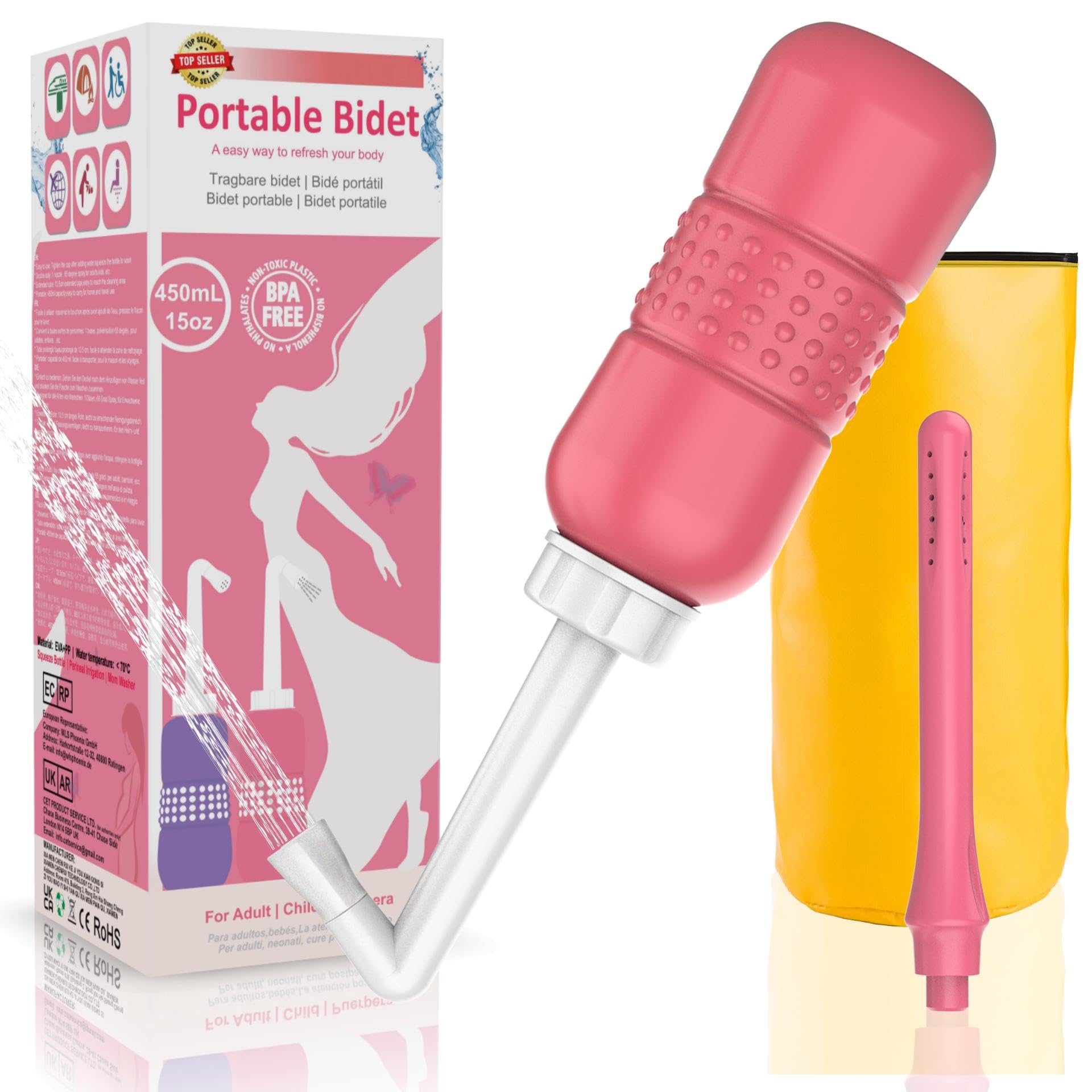Upside-Down Postpartum Peri Bottle & Travel Bidet