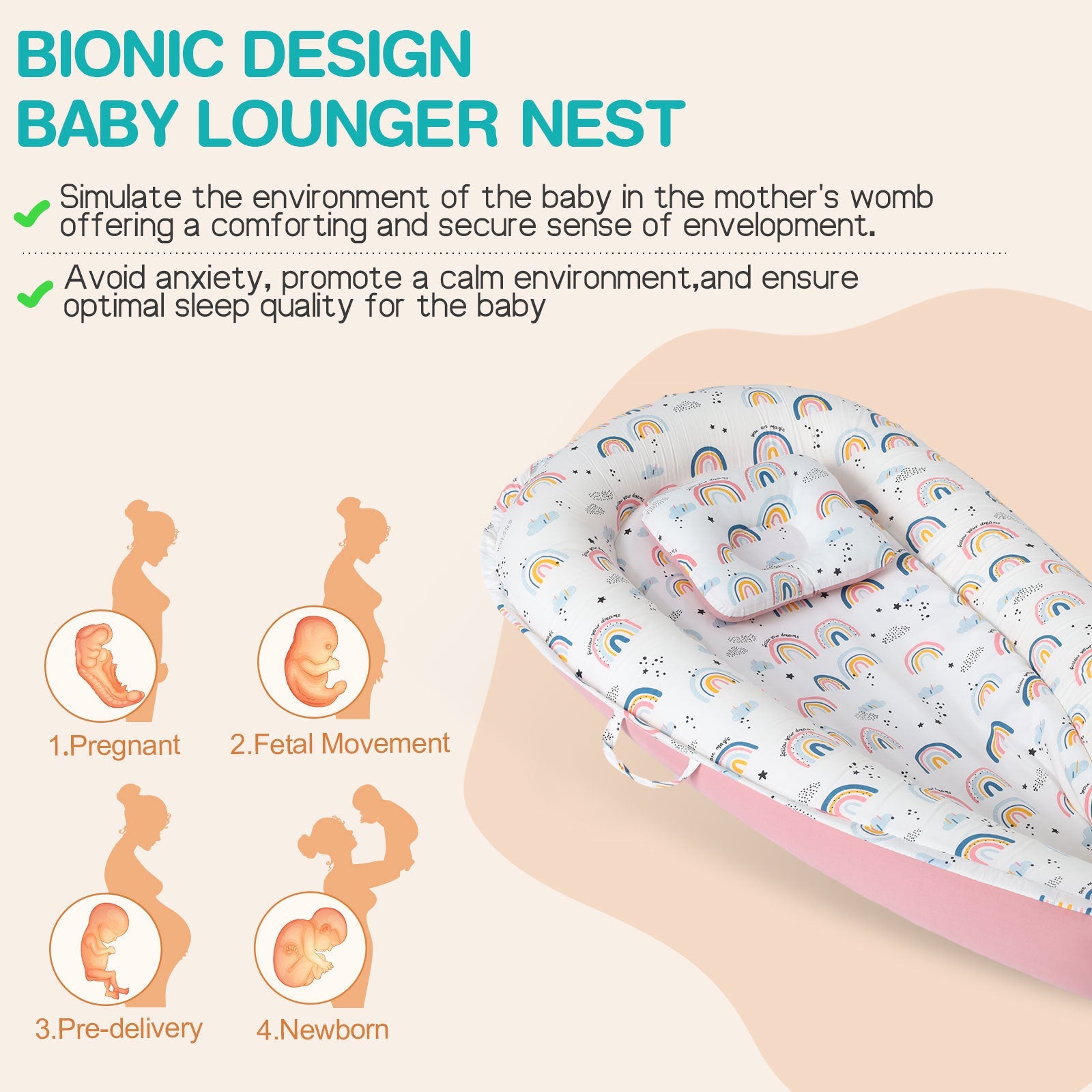 Memory Foam Baby Crib Mattress with Pure Cotton Removable Cover