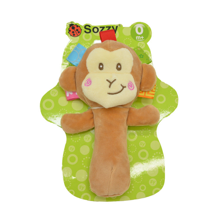 SOZZY Plush Baby Rattle Animal Handheld Toy