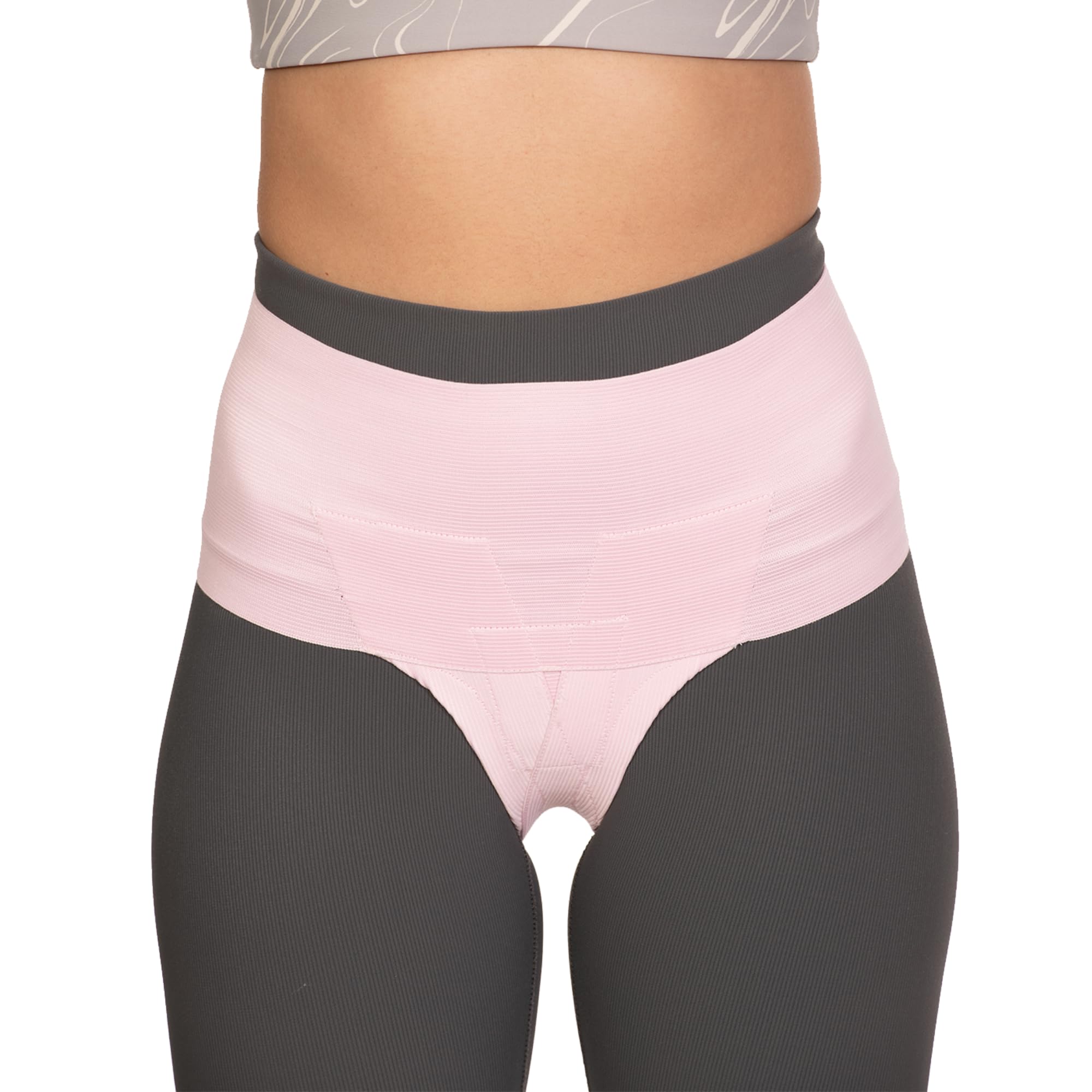 Femme Jock Pelvic Orthotic Support & Postpartum Girdle (Pink, XS)