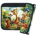 Cute Cartoon Stroller & Car Seat Shoulder Strap Cover Pads 2-Pack