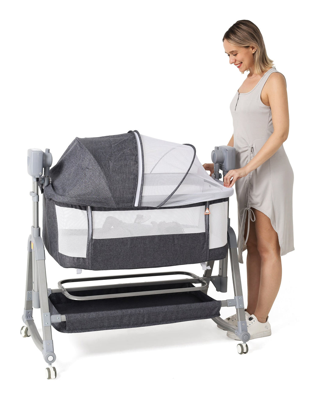 Multi-Functional Electric Automatic Baby Rocking Chair & Bedside Bassinet