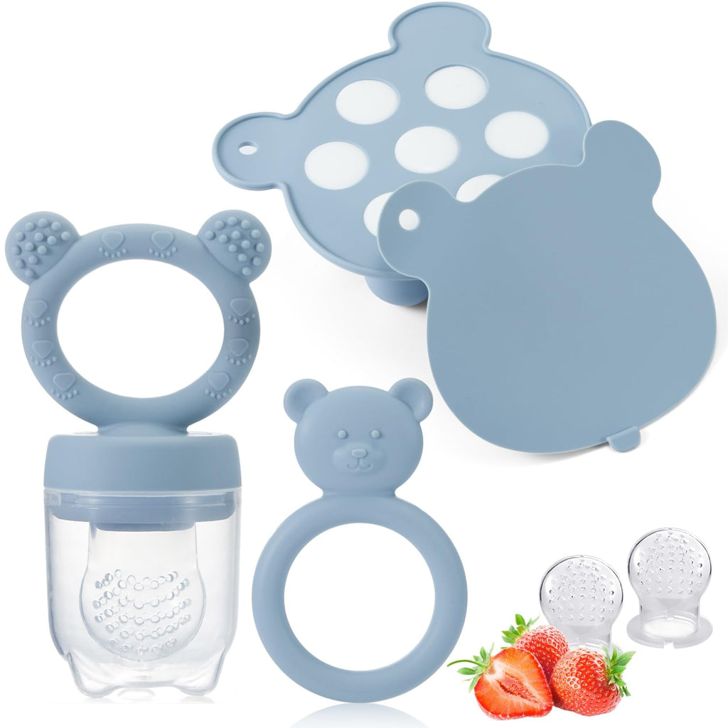 KEERT Baby Fruit Feeder & Popsicle Mold Teething Set