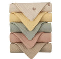 Kjuti 4-Layer Cotton Muslin Baby Washcloths (4-Pack) - Pastel