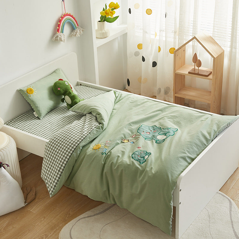 Cotton Embroidered Children's Bedding Set (6 Pieces)