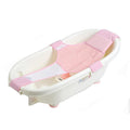 Adjustable Non-Slip Baby Bath Cushion and Support Net - pink