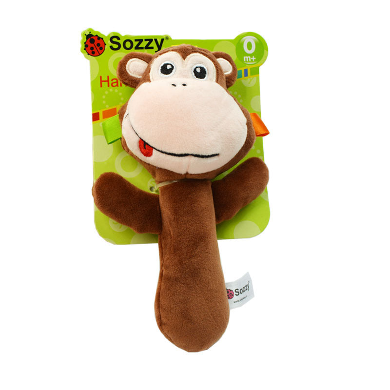SOZZY Plush Baby Rattle Animal Handheld Toy