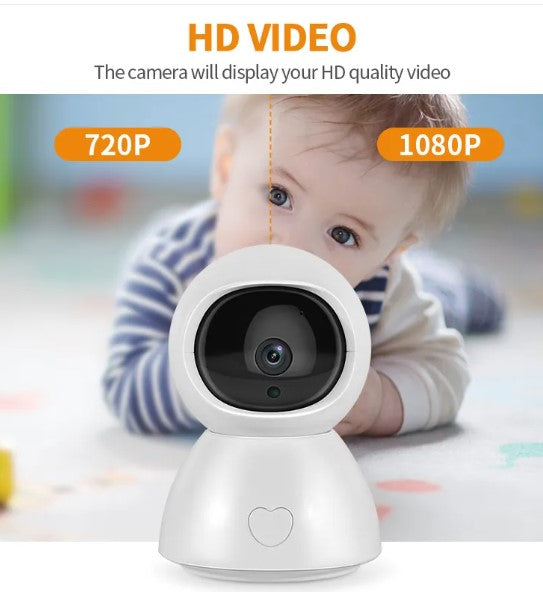 1080P 4.3" Smart Baby Monitor with Remote Pan-Tilt-Zoom & Night Vision