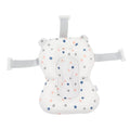 Foldable Adjustable Floating Baby Bath Cushion - White Stars