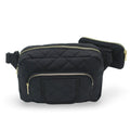 Lion & Light Mini Travel Diaper Bag Crossbody with Changing Pad (Black)