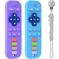HOTUT 2-Pack TV Remote Control Silicone Baby Teething Toy