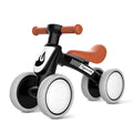 4-Wheel Toddler Balance Bike with Silent Wheels and Soft Seat