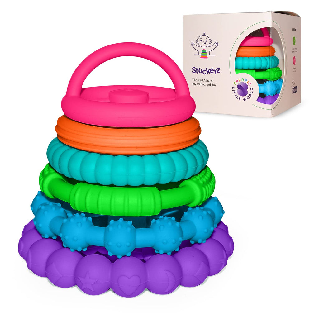 Soft Silicone Stacking Rings and Teething Toy Set