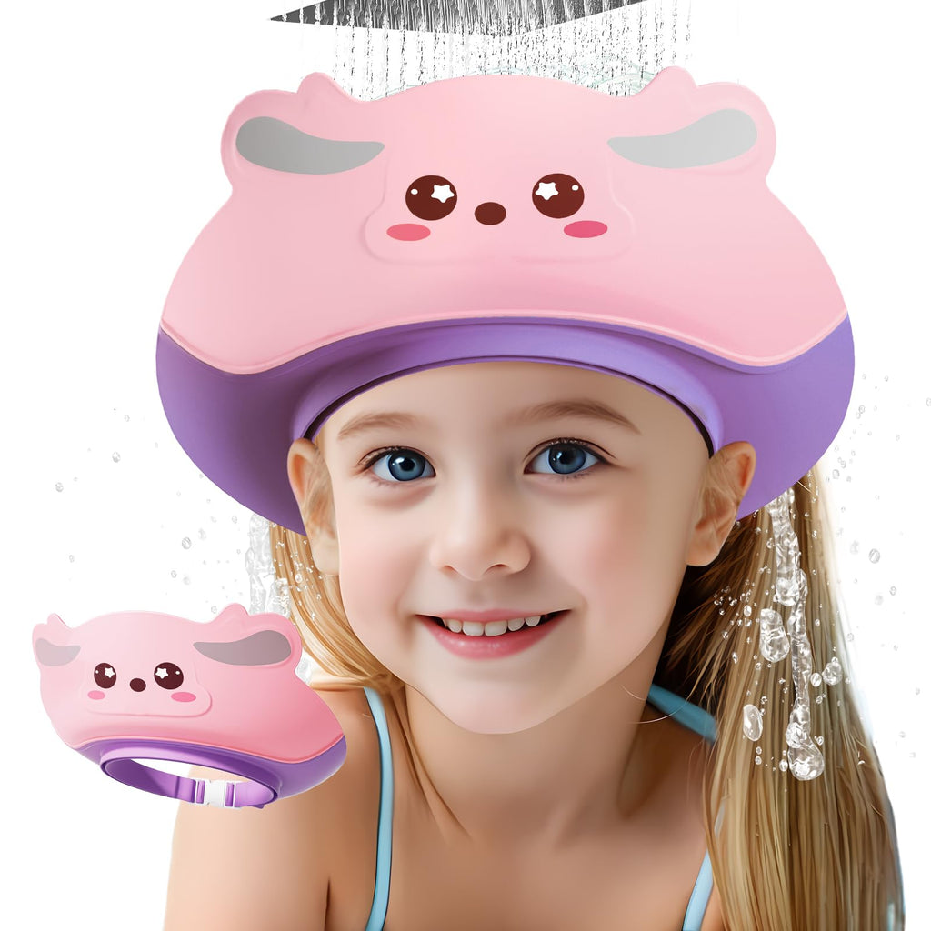 Adjustable Soft Silicone Kids Shower Cap - Cartoon Deer