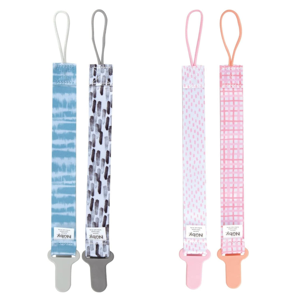 Nuby Infants 2-Pack Pacifinder Pacifier Clips Colors May Vary