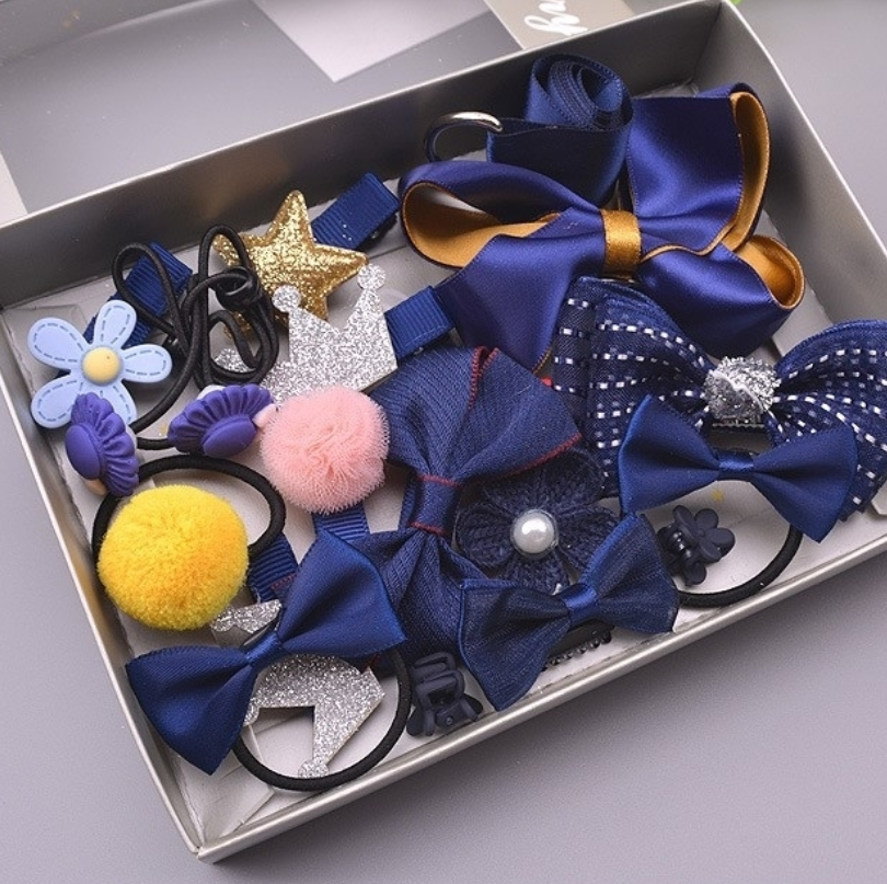 17-Piece Children's Hair Accessories Set for Girls