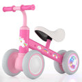 Lilian&Gema Toddler Balance Bike with LED Lights and 4 Wheels